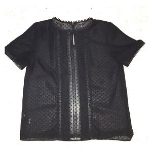 Black lace top